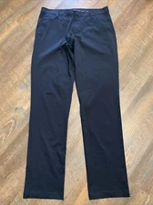 Rhone Pants Men 33x31 Black Commuter Pants Flex Straight Lightweight Performance