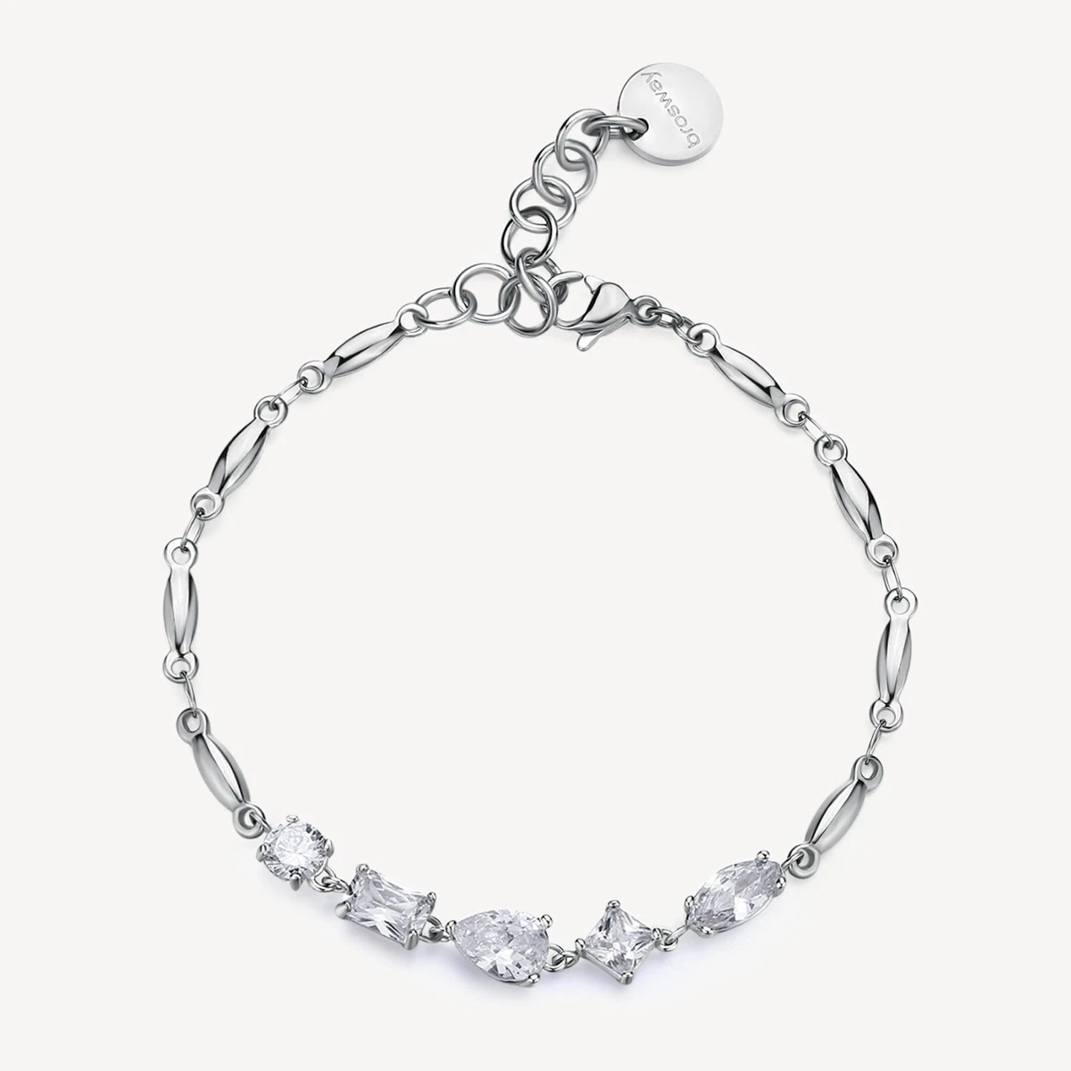 Brosway Bracciale Donna In Acciaio 316L Con Cristalli Swarovski | Collezione Chakra BHK15 | Idea Regalo