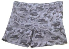 OP BoardShorts bathing suit swim trunks w/pockets Smokey blue navy Hawaiian M