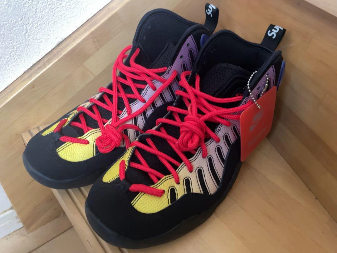 Baskets hommes 8,0 US Supreme/Nike Air Bakin originales LTD collaboration collection