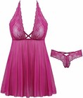 Plus Size Womens Sexy Lingerie Sheer Lace Babydoll Nightwear Panty Sleepwear XXL — photo 4