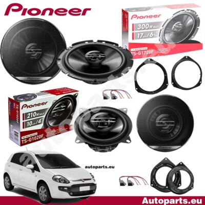 Kit 6 Altoparlanti Per Fiat Punto Evo - Anteriore E Posteriore, Con Adattatori E Connettori