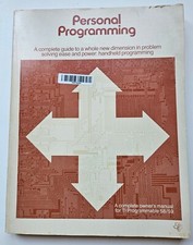 Ti Programmable Calculator 58/59 Personal Programming Manual Vintage 1977 GUC