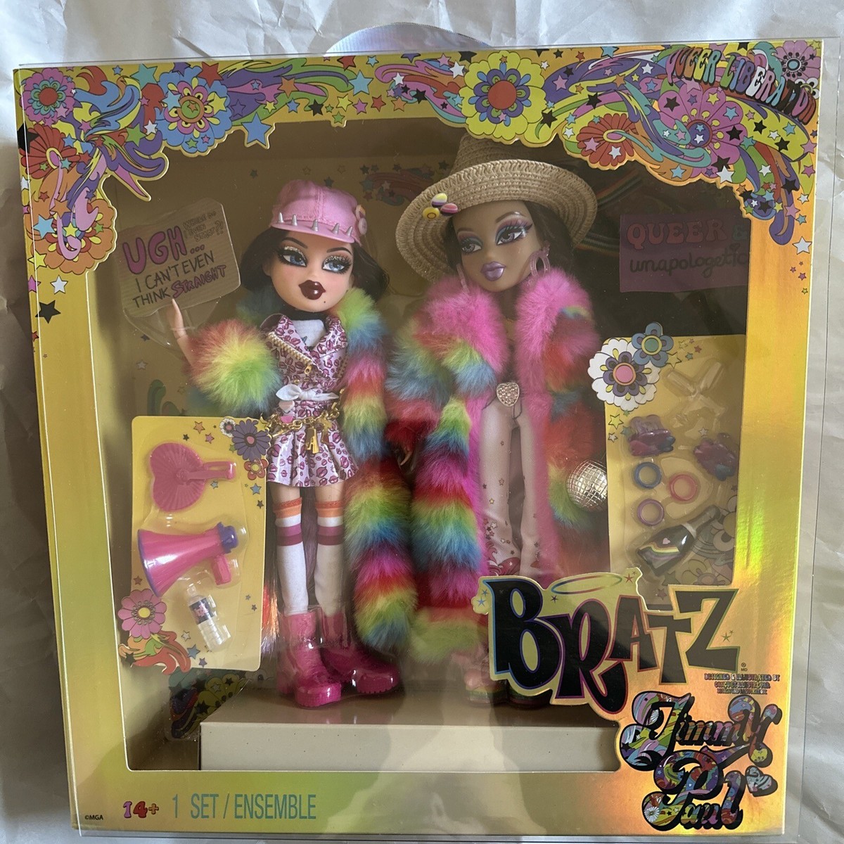 NEW MGA Bratz Pride Jimmy Paul Special Edition 2 Pack Roxxi Nevra