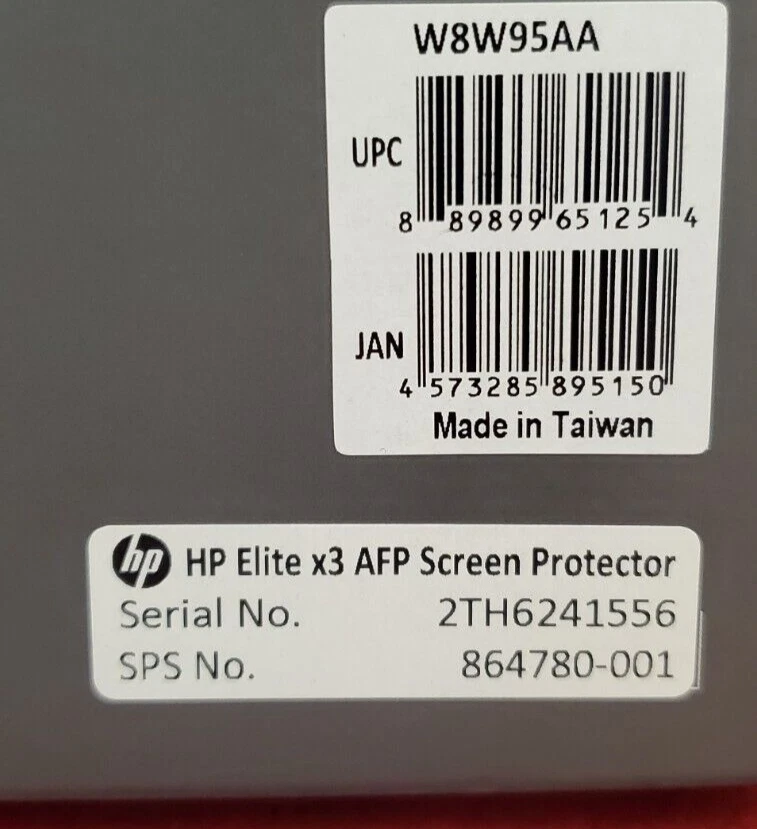 Protector Pantalla HP W8W95AA Elite X6 AFP 864780-001 Nuevo Genuino Foto 4 de 4