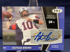 Nathan Brown Central Arkansas Bears Autographed Card