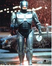 Peter Weller signed 11x14 Photo Alex Murphy Robocop UPHOLD THE LAW Beckett