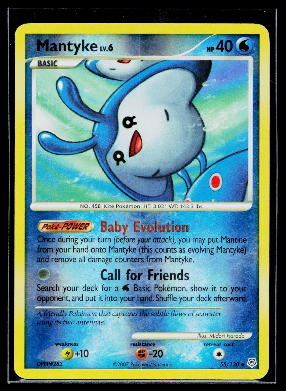 [EN] Mantyke 55/130 | Diamond and Pearl Uncommon | Reverse Holo | LP