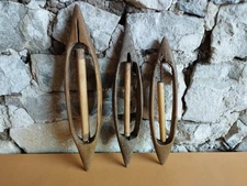 Old Antique Primitive Wooden Wood Weaving Loom Parts 19th.