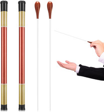 15" Music Conducting Baton Set with Case, Rosewood Handle, Lightweight, Purple