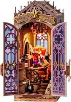 Book Nook Bausatz Miniatur Haus Mit Licht 3D-Holzpuzzle BüCherstüTze Dekoration