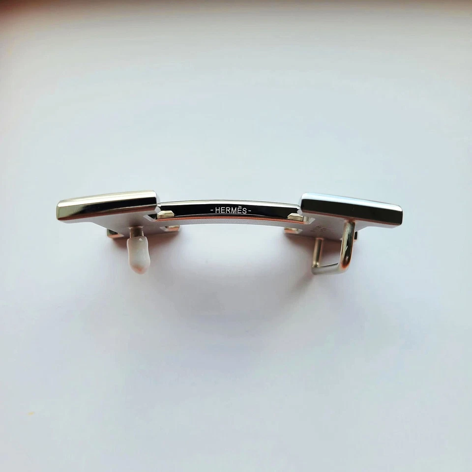 Hebilla de cinturón Constance cepillada plateada 38 mm H Foto 2 de 4