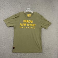 Hoonigan T-Shirt Mens XL Green Cotton Knit Gr...