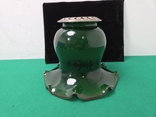Vintage Bottle Green Glass Oil Lamp Light Shade with Gallery
