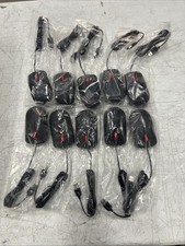 Lot of 10 Lenovo 00PH133 Black Wired USB Mous...