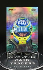 2025 Topps Chrome Formula 1 F1 Fernando Alonso Helmet Collection Refractor #HC-6
