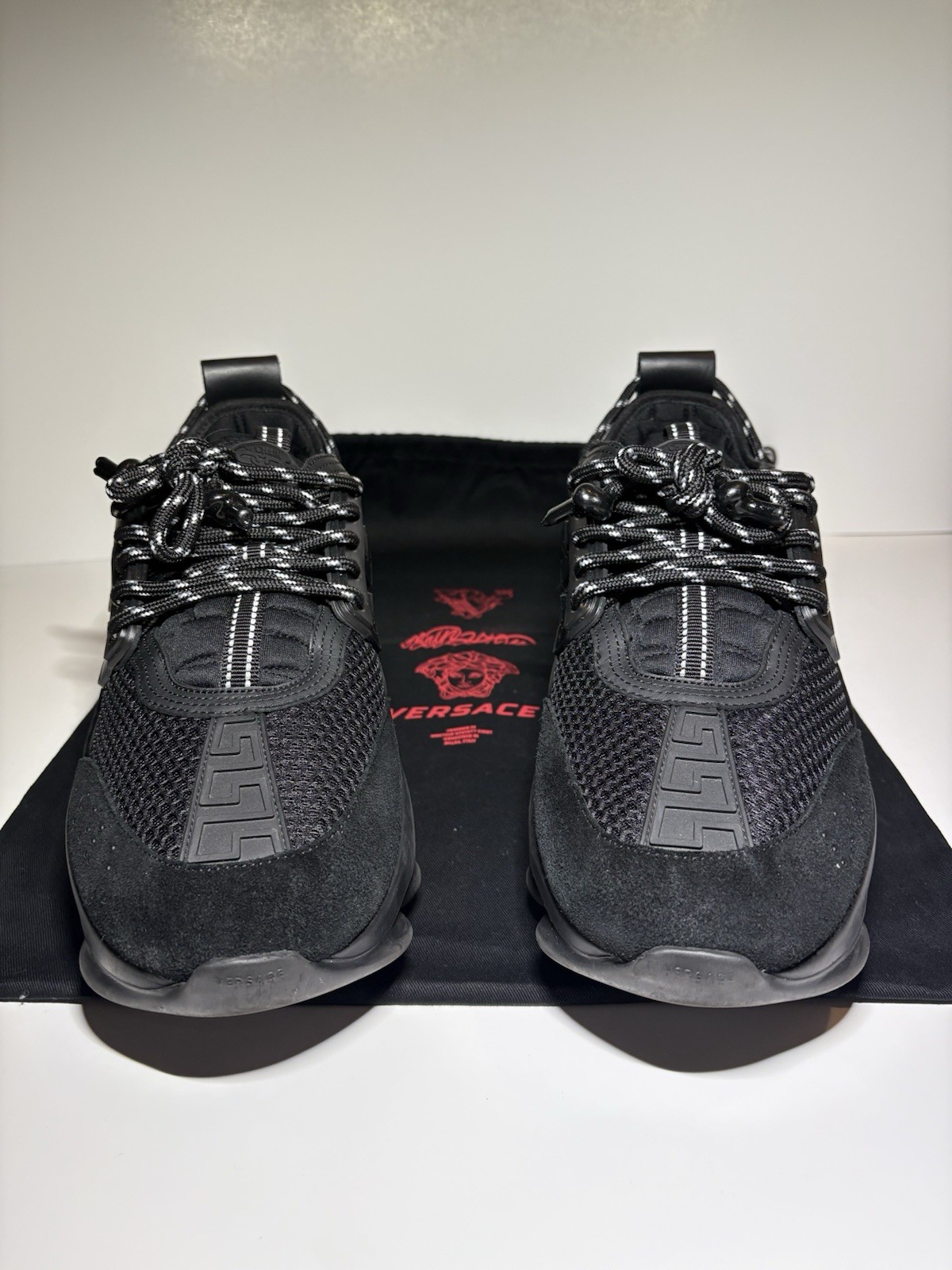 Versace Chain Reaction Black Mens 42EU/US 9/9.5M  thumbnail 4