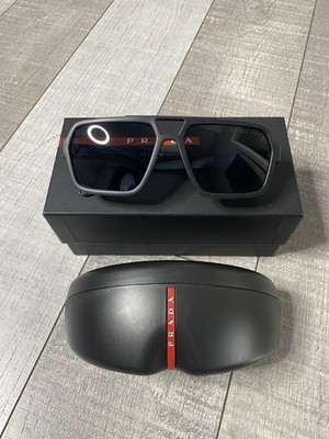 NEW Prada Linea Rossa 01XS Sunglasses 1AB02G Black 100% AUTHENTIC