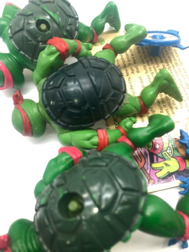 TMNT Breakfightin Raphael 100% Complete Wacky Action Ninja Turtles W/ Card - Bild 17 von 22