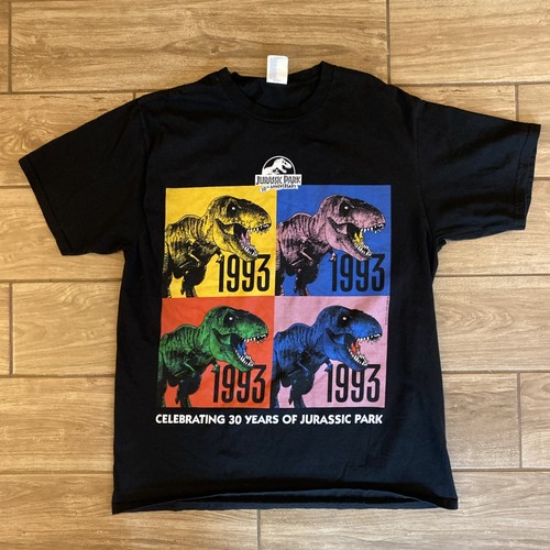 Jurassic Park 30th Anniversary Shirt Size Large T-Rex USC LLC And Amblin