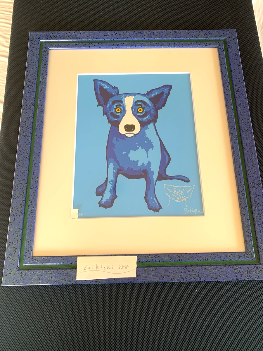 George Rodrigue Blue Dog Silkscreen Edition Autographed Hand