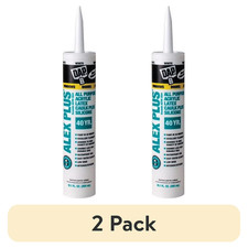  2 pack  DAP INC 18152 10.1oz White Alex Plus Acrylic Latex Caulk with Silicone