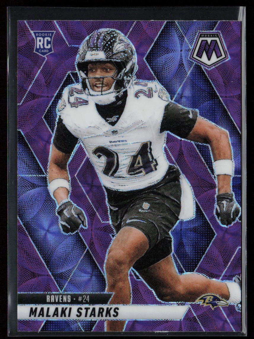2025 Panini Mosaic #347 Malaki Starks Scope Purple