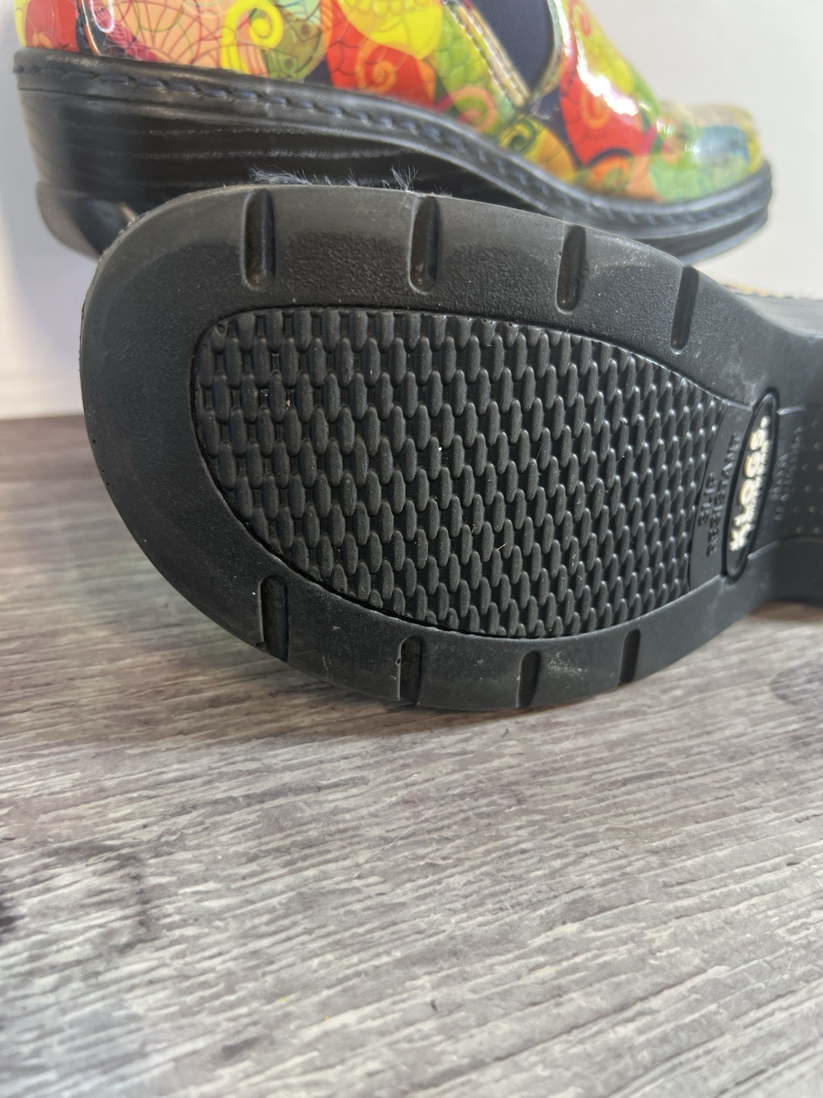 Fun and Spunky Multi Abstract Clogs - image 12