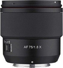 Samyang AF 75 mm f1.8 Fujifilm X Fit obiettivo fotocamera fotografia