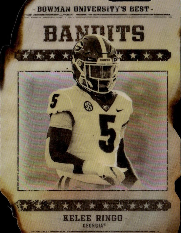 2022-23 Bowman's Best University Kelee Ringo Gunslingers & Bandits Die Cut