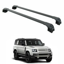 Land Rover Defender 110 (2020-2026) Roof Rack Cross Bars T Slot Rail, Black