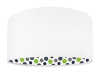 Kinderlampe Weiß Blau GrüN Gepunktet Ø40Cm Stoff Naomi HäNgeleuchte Kinderzimmer