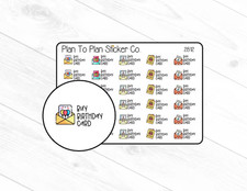 2812 Buy Birthday Card Planner Stickers.