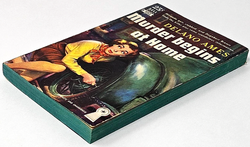 Mord beginnt zu Hause Delano James Dell Buch 552 25 Cent Taschenbuch Mystery 1950 - Bild 4 von 9