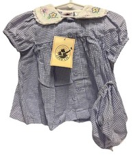 Vintage Good Lad Of Philadelphia Baby Dress Size 6/9 Months Purple Floral USA