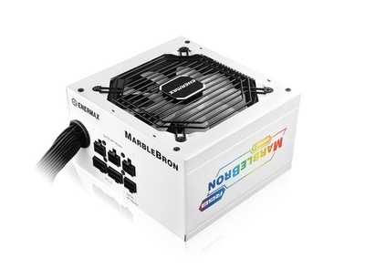Marblebron ATX ARGB Gaming PC Power Supply 850W 80Plus Bronze Semi Modular Flatb...