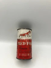 Old 12oz  * RED FOX * (Virginia) Flat Top Beer Can Ruppert-Virginia Brewing