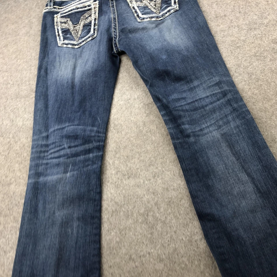 Vigoss Jeans Womens 30x33 Dublin Boot Cut Classic Fit Embroidered Pockets Denim - Image 3 of 4