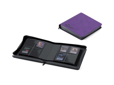 Prophila Collection 4 Pocket Premium Toplader Binder mit Zipper, lila