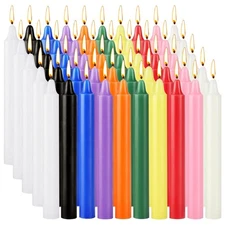 Spell Candles 100 Pack Bulk - 4 Inch Colored Mini Taper Candles for Rituals, ...
