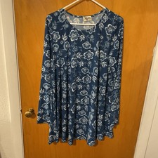 show me your mumu dress XL Blue Floral 