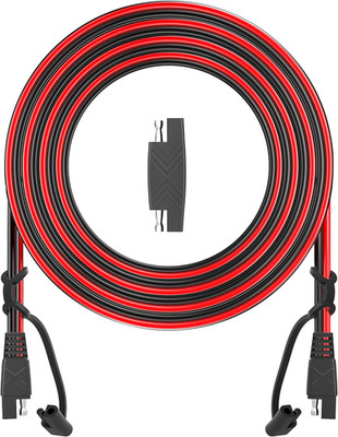 SAE Input to SAE Outlet Extension Cable for Batteries Solar Panel Motorcycle 12V