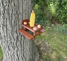 Picnic Table Wildlife Feeder