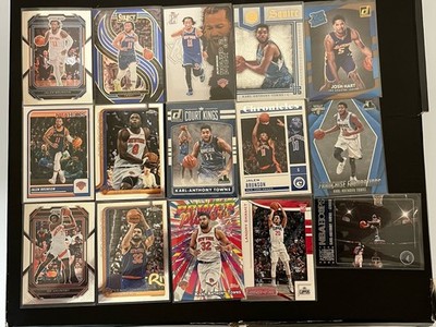 15 Card KNICK lot TOWNS,BRUNSON,HART.ANUNOBY SHAMET INSERTS,PARALLEL,RCS    