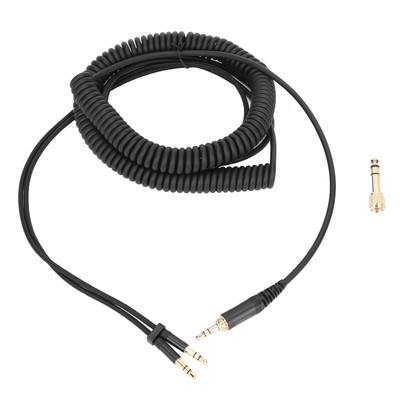 Headphone Upgrade Cable 3.5mm To Dual 3.5mm Plugs Replacement Headset Cord Wi CB