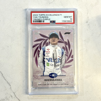 ARS10+) AWARD TO THE WINNER(優勝カード) 2024 Topps Eccellenza Formula 1 F1 Trionfo YUKI TSUNODA Purple /25