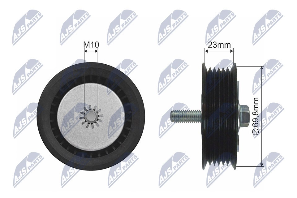 DEFLECTIONGUIDE PULLEY VRIBBED BELT RNK-PL-024 FOR CHEVROLET OPEL ZAFIRA/VAN - Image 12