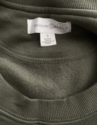 Treasure & Bond Sweatshirt Midi Kleid weich minimalistisch Gr. Small Neu mit Etikett - Bild 6 von 9