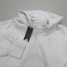 Adidas Boston Marathon 2025 Full Zip Hoodie Jacket Women's Size M Dash Grey