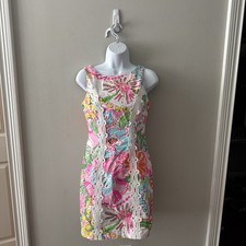 Lilly Pulitzer for Target 20th Anniversary Nosey Posie Pink Floral Dress Size 2